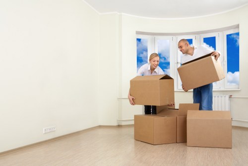 Removal van and moving team serving Barbican residential properties