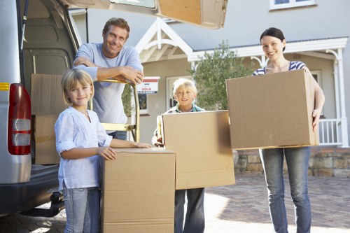 Professional packing and loading during a removals job in Barbican