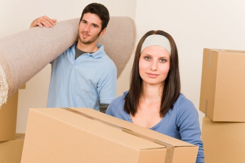 Local moving team assisting with packing and unpacking in Barbican
