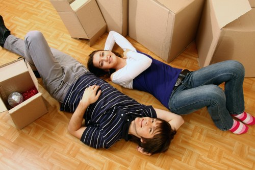 Local team handling furniture pick-up in central London near Barbican
