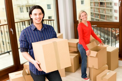 Local Barbican moving truck ready for home and business moves